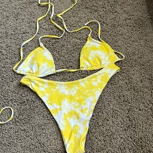SHEIN Yellow Bikini Set